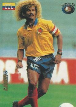 1998 Los Super Cards Del Mundial Francia #5 Carlos Valderrama Front