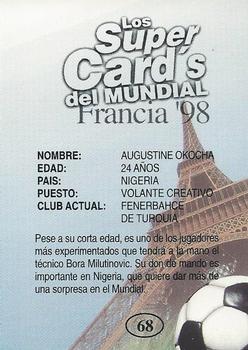 1998 Los Super Cards Del Mundial Francia #68 Jay-Jay Okocha Back
