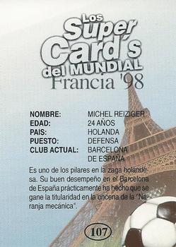 1998 Los Super Cards Del Mundial Francia #107 Michel Reiziger Back