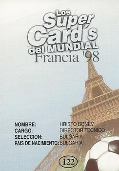 1998 Los Super Cards Del Mundial Francia #122 Hristo Bonev Back