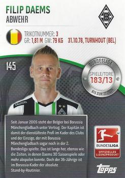 2014-15 Topps Chrome Bundesliga #145 Filip Daems Back