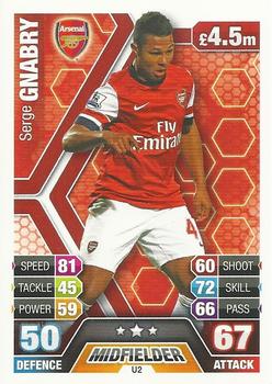 2013-14 Topps Match Attax Premier League Extra #U2 Serge Gnabry Front