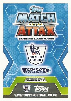 2013-14 Topps Match Attax Premier League Extra - Managers #MN5 Tim Sherwood Back