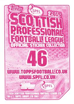 2014-15 Topps SPFL Stickers #46 Kevin Thomson Back