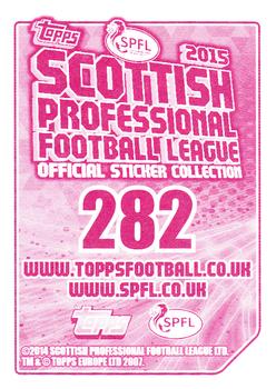 2014-15 Topps SPFL Stickers #282 Sam Stanton Back