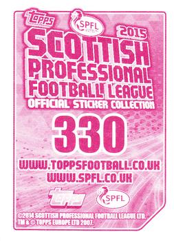 2014-15 Topps SPFL Stickers #330 Martin Scott Back
