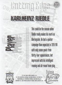 1999 Futera Liverpool Fans' Selection - Cutting Edge #CE3 Karlheinz Reidle Back