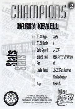 1999 Futera Leeds United Fans' Selection - Foil #82 Harry Kewell Back