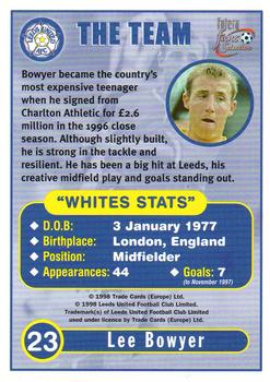 1997-98 Futera Leeds United Fans' Selection #23 Lee Bowyer Back