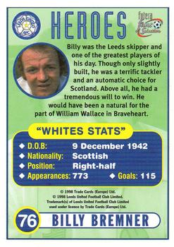 1997-98 Futera Leeds United Fans' Selection #76 Billy Bremner Back