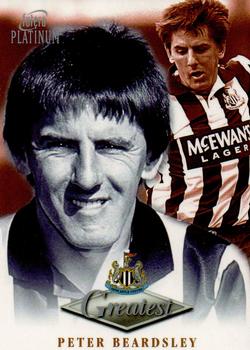 1999 Futera Platinum Newcastle United Greatest #NNO Peter Beardsley Front