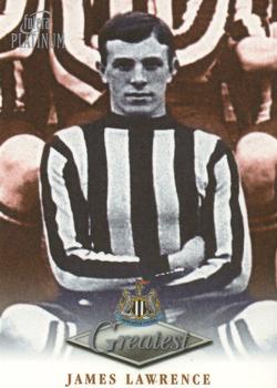 1999 Futera Platinum Newcastle United Greatest #NNO James Lawrence Front