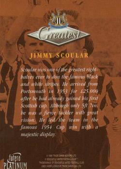 1999 Futera Platinum Newcastle United Greatest #NNO Jimmy Scoular Back