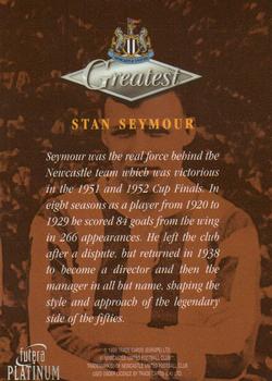1999 Futera Platinum Newcastle United Greatest #NNO Stan Seymour Back