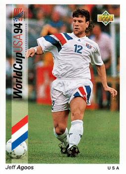 1993 Upper Deck World Cup Preview (English/Spanish) #12 Jeff Agoos Front