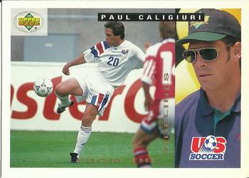 1993 Upper Deck World Cup Preview (English/Spanish) #164 Paul Caligiuri Front