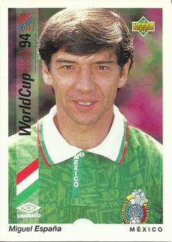 1993 Upper Deck World Cup Preview (English/Spanish) #42 Miguel España Front