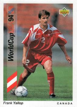 1993 Upper Deck World Cup Preview (English/Spanish) #56 Frank Yallop Front
