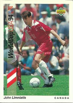 1993 Upper Deck World Cup Preview (English/Spanish) #62 John Limniatis Front