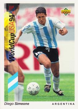 1993 Upper Deck World Cup Preview (English/Spanish) #65 Diego Simeone Front
