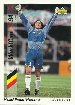 1993 Upper Deck World Cup Preview (English/Spanish) #69b Michel Preud'Homme Front