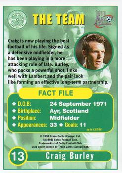 1997-98 Futera Celtic Fans Selection - Foil #13 Craig Burley Back