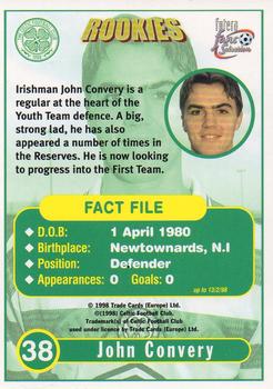 1997-98 Futera Celtic Fans Selection - Foil #38 John Convery Back