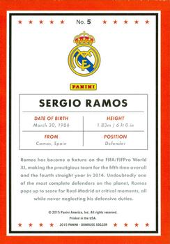 2015 Donruss #5 Sergio Ramos Back