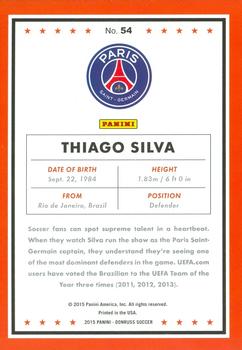 2015 Donruss #54 Thiago Silva Back