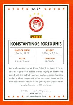2015 Donruss #77 Konstantinos Fortounis Back