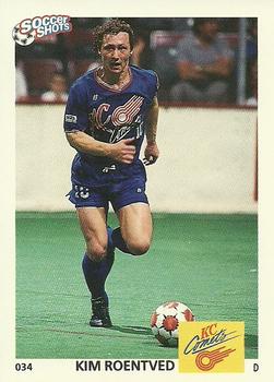1991 Soccer Shots MSL #034 Kim Roentved  Front