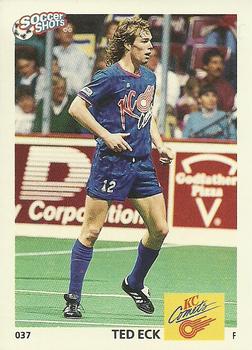 1991 Soccer Shots MSL #037 Ted Eck  Front