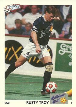 1991 Soccer Shots MSL #050 Rusty Troy  Front