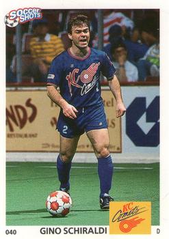 1991 Soccer Shots MSL #040 Gino Schiraldi  Front