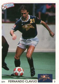 1991 Soccer Shots MSL #071 Fernando Clavijo  Front