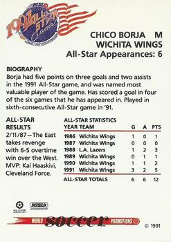 1991 Soccer Shots MSL - All-Star #8 Chico Borja Back
