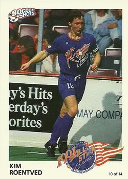 1991 Soccer Shots MSL - All-Star #10 Kim Roentved Front