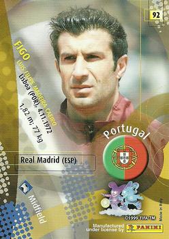 2002 Panini World Cup #92 Figo Back