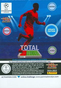 2014-15 Panini Adrenalyn XL UEFA Champions League Update Edition #UE029 Behrang Safari Back