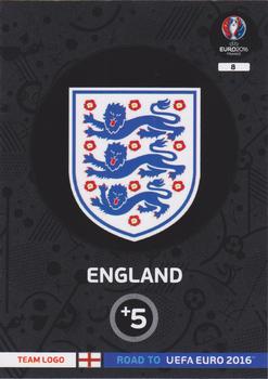2015 Panini Adrenalyn XL Road to Euro 2016 #8 England Front