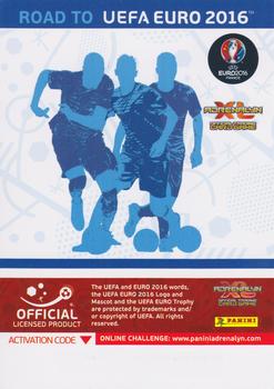 2015 Panini Adrenalyn XL Road to Euro 2016 #214 Line-Up 1 Suomi Back