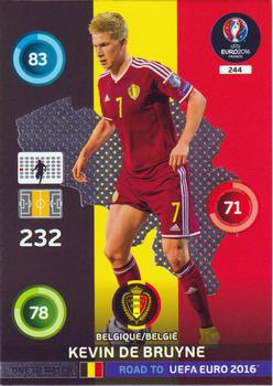 2015 Panini Adrenalyn XL Road to Euro 2016 #244 Kevin De Bruyne Front