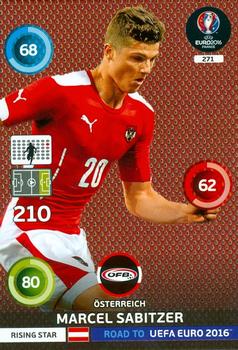 2015 Panini Adrenalyn XL Road to Euro 2016 #271 Marcel Sabitzer Front