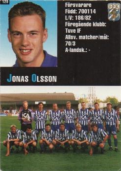 1995 Arena Allsvenskan #129 Jonas Olsson Back