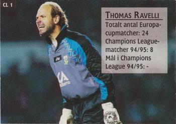 1995 Arena Allsvenskan - Champions #CL1 Thomas Ravelli Back