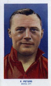 1939 R & J Hill Famous Footballers Series 2 #57 Frank Peters Front