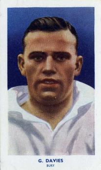 1939 R & J Hill Famous Footballers Series 2 #70 George Davies Front