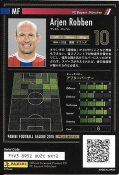 2015 Panini Football League (PFL10) #67 Arjen Robben Back
