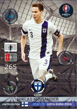2015 Panini Adrenalyn XL Road to Euro 2016 - Limited Edition #NNO Niklas Moisander Front
