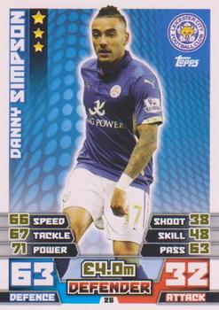 2014-15 Topps Match Attax Premier League Extra #26 Danny Simpson Front